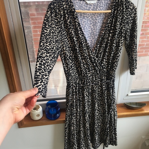 Leopard Wrap Dress - Picture 2 of 4